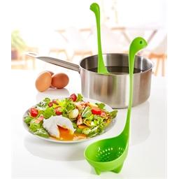 Lot de 2 louches oeufs pochés vertes